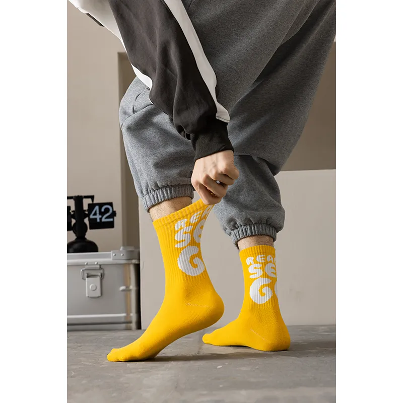 MIIOW Trend Party Series Mid-Calf Socks Men's Shopping Bag Combo Set-4