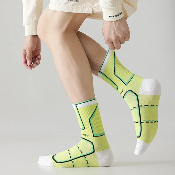 MIIOW Trend Party Series Mid Calf Socks Men's Gift Box Combination-7