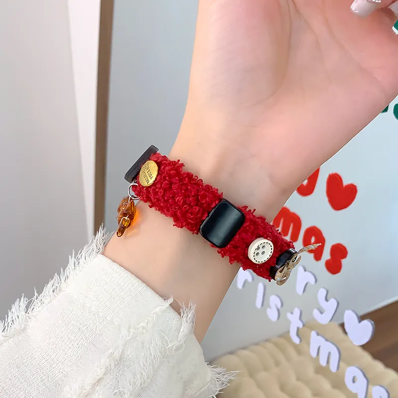 UHADA Huawei Compatibility Watch Band 13 16cm Plush Material-16