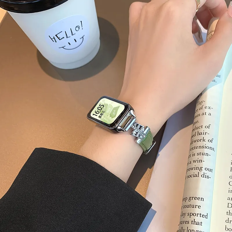 UHADA Huawei Compatibility Watch Band 13 16cm Leather-3