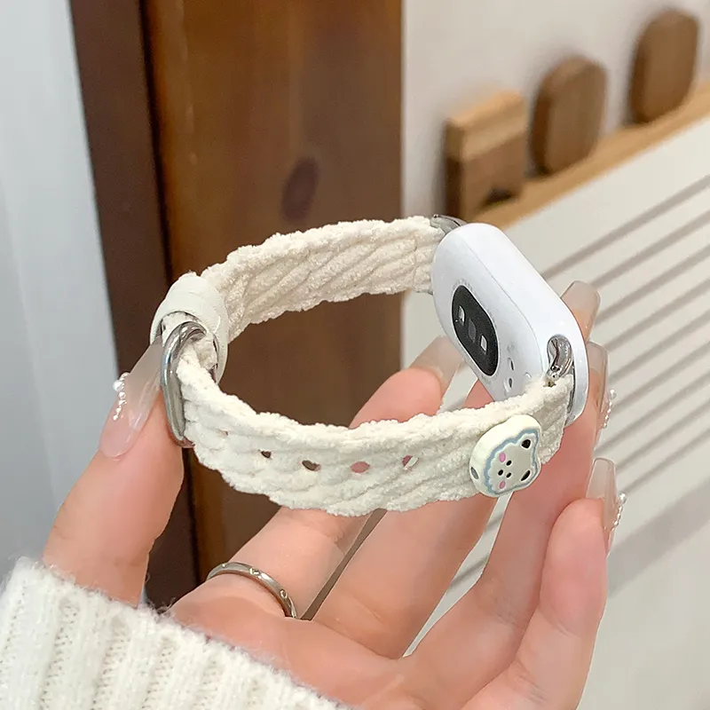 UHADA Xiaomi Compatibility Watch Band 13 16cm Knitted Fabric Material-2