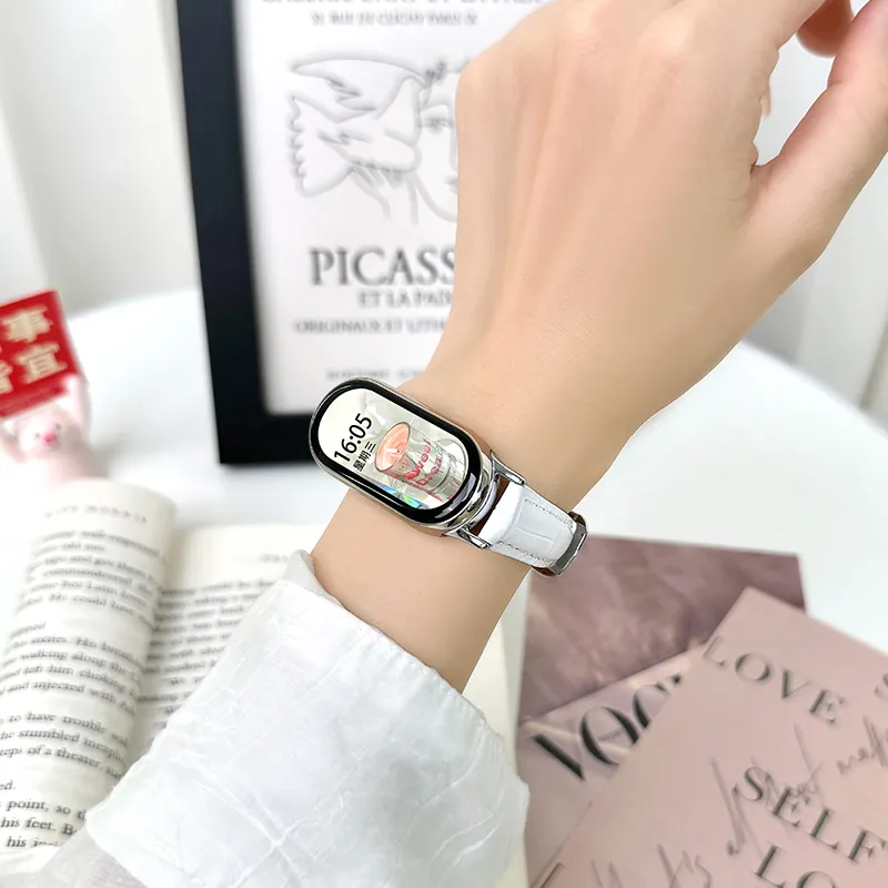 UHADA Xiaomi Compatibility Watch Band Compatibility Wrist 13 16cm Leather-7
