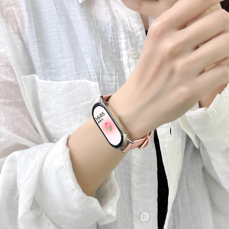 UHADA Xiaomi Compatibility Watch Band Compatibility Wrist 13 16cm Leather-2