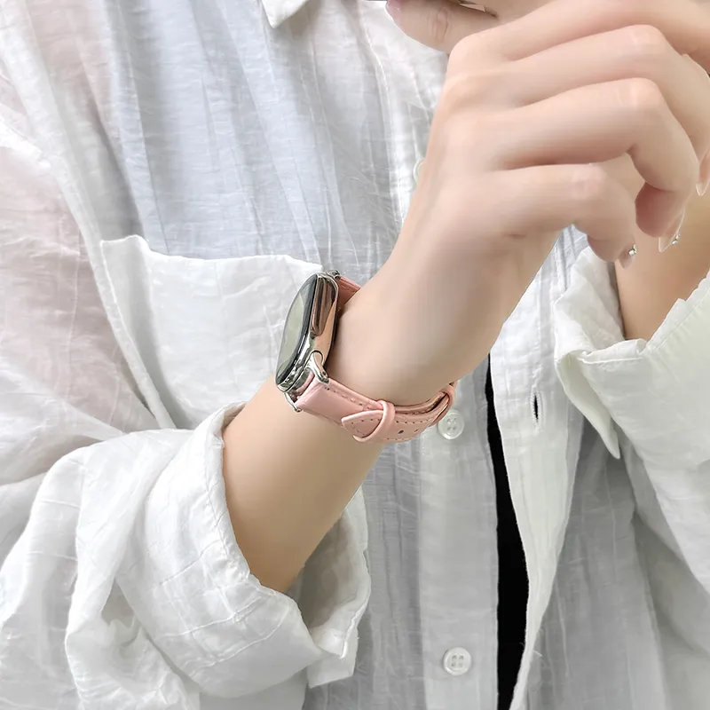 UHADA Xiaomi Compatibility Watch Band Compatibility Wrist 13 16cm Leather-3