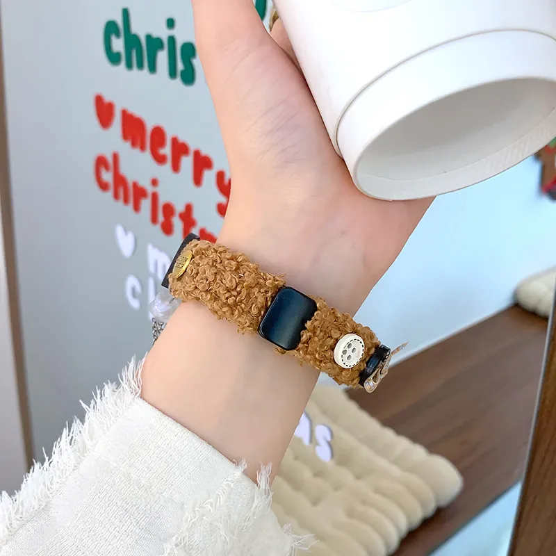 UHADA Huawei Compatibility Watch Band 13 16cm Plush Material-4
