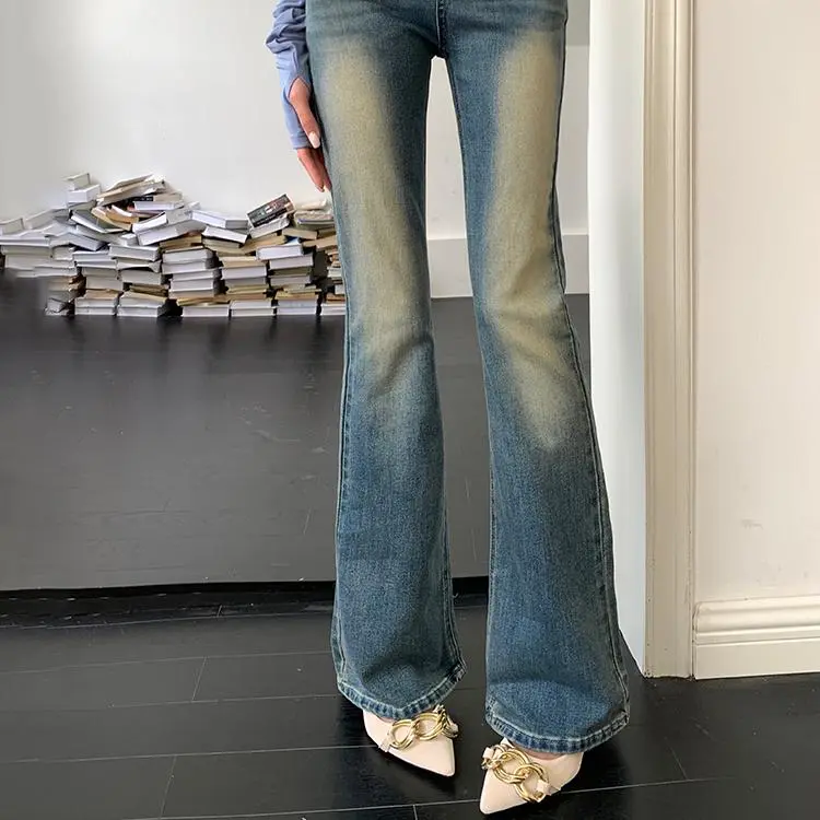 DOKZB Spring And Summer Jeans Women's Blue-4
