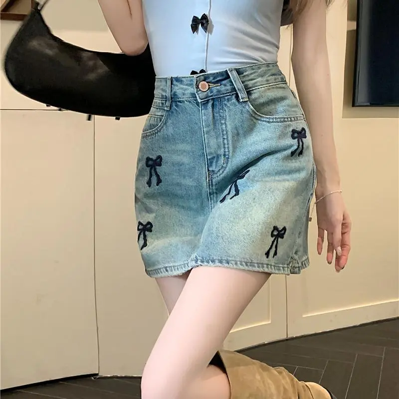 DOKZB Denim Short Skirts Women's-6