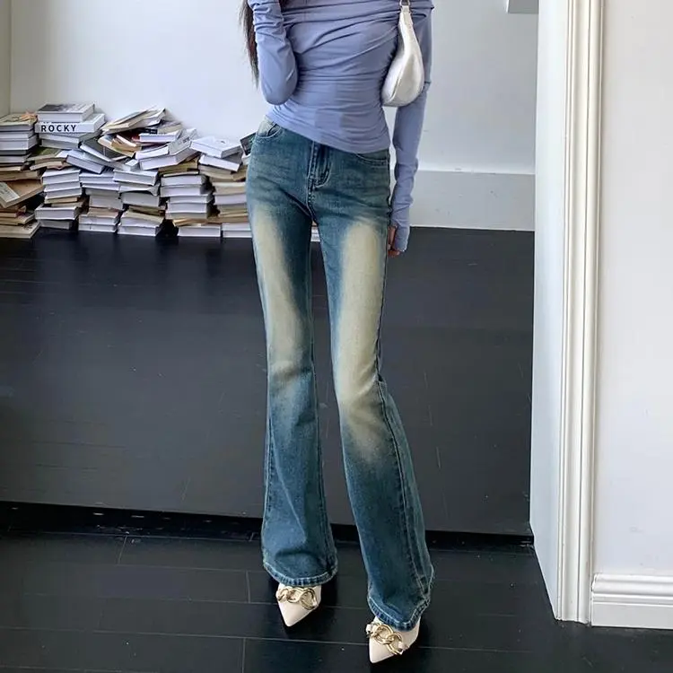 DOKZB Spring And Summer Jeans Women's Blue-2