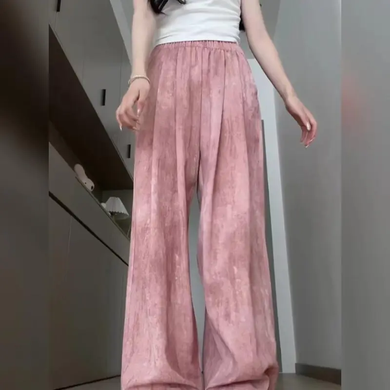 DOKZB Casual Pants Women's Pink-6