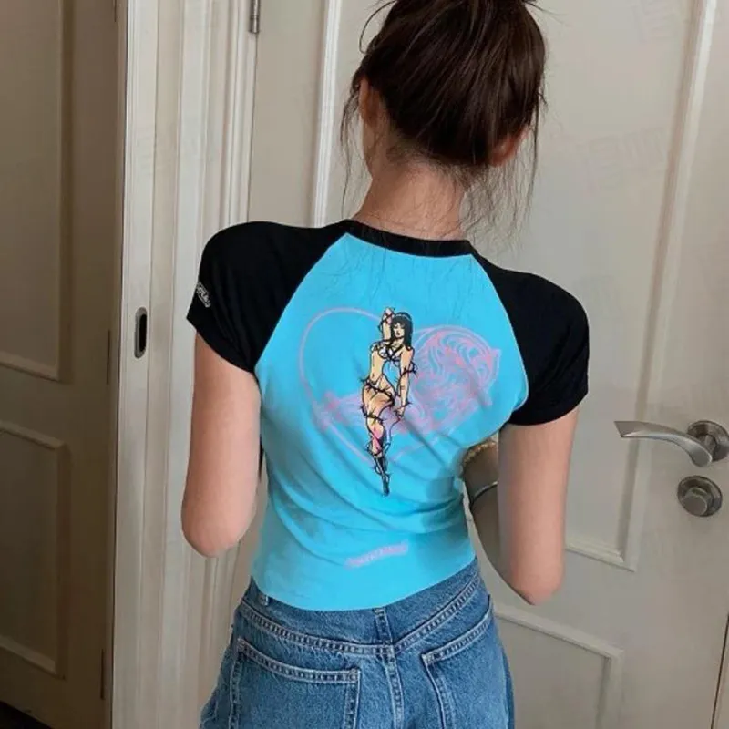 DOKZB Raglan Sleeve T Shirt Women's-2