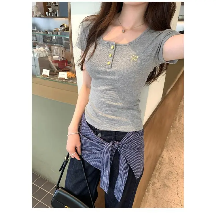 DOKZB Set in Sleeve T Shirt Women's-5
