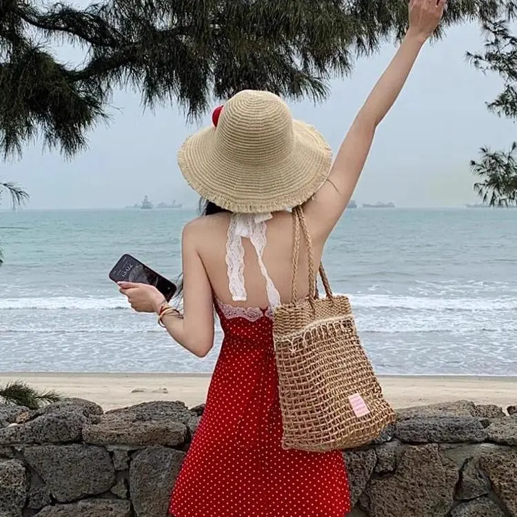 / Slip Dresses Women's Red-2