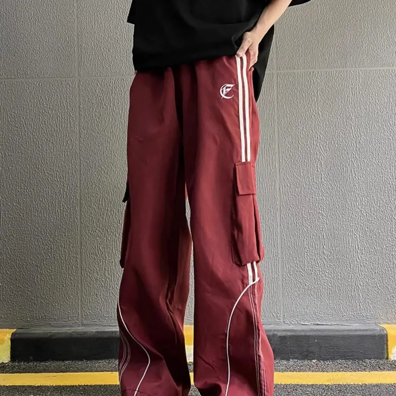 DOKZB Cargo Pants Women's Red-4