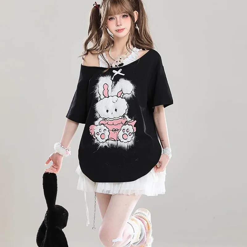 DOKZB T Shirts Women's Black-3