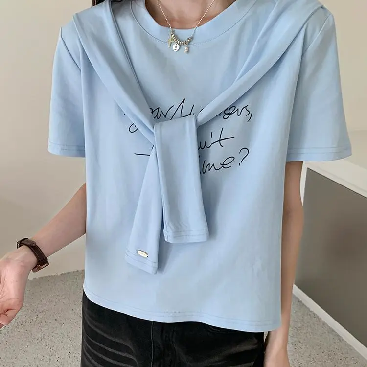 DOKZB Set in Sleeve T Shirt Women's-5