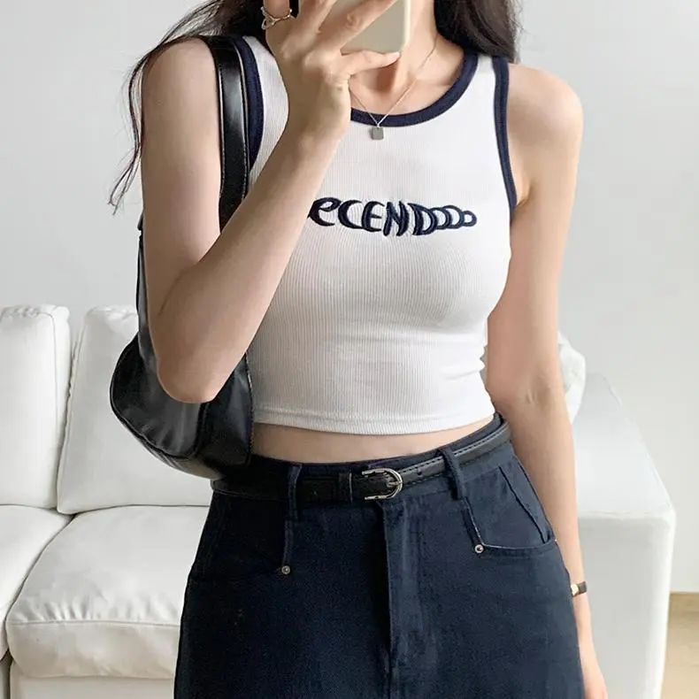 DOKZB Tank Tops Women's White-3