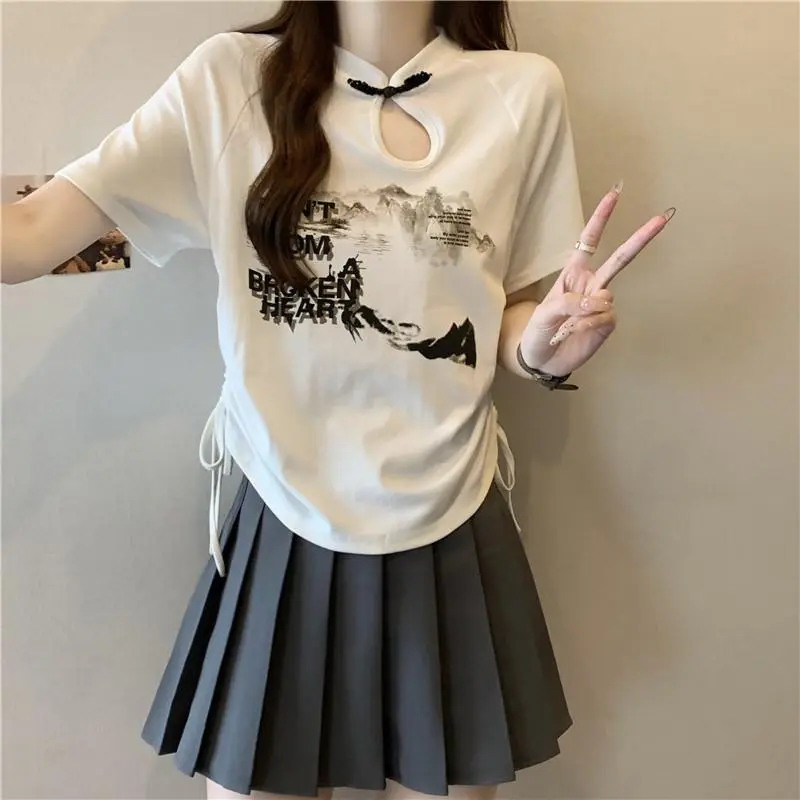 DOKZB T Shirts Women's White-2