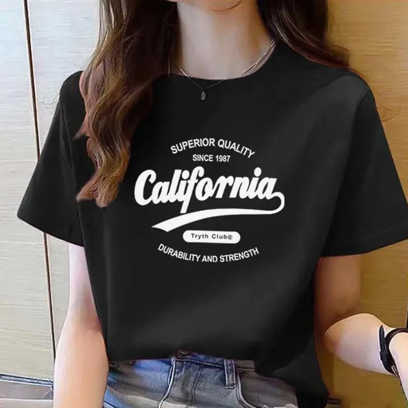 DOKZB T Shirts Women's Black-5