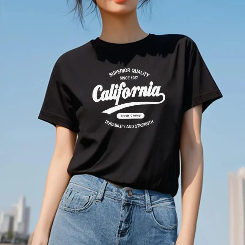 DOKZB T Shirts Women's Black-4