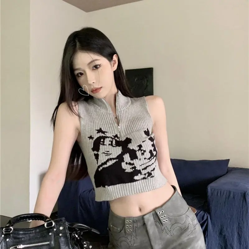 DOKZB Tank Tops Women's Gray-3