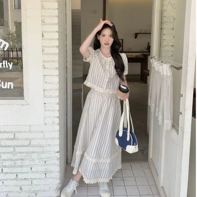 DOKZB Two Piece Skirt Sets Women's-5