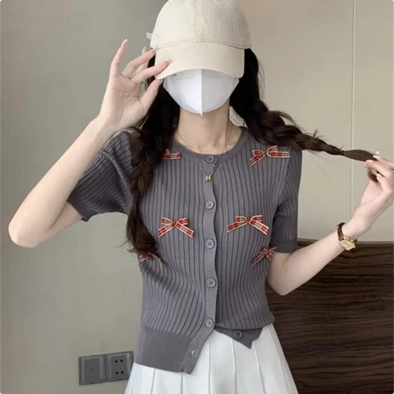 DOKZB T Shirts Women's Gray-2
