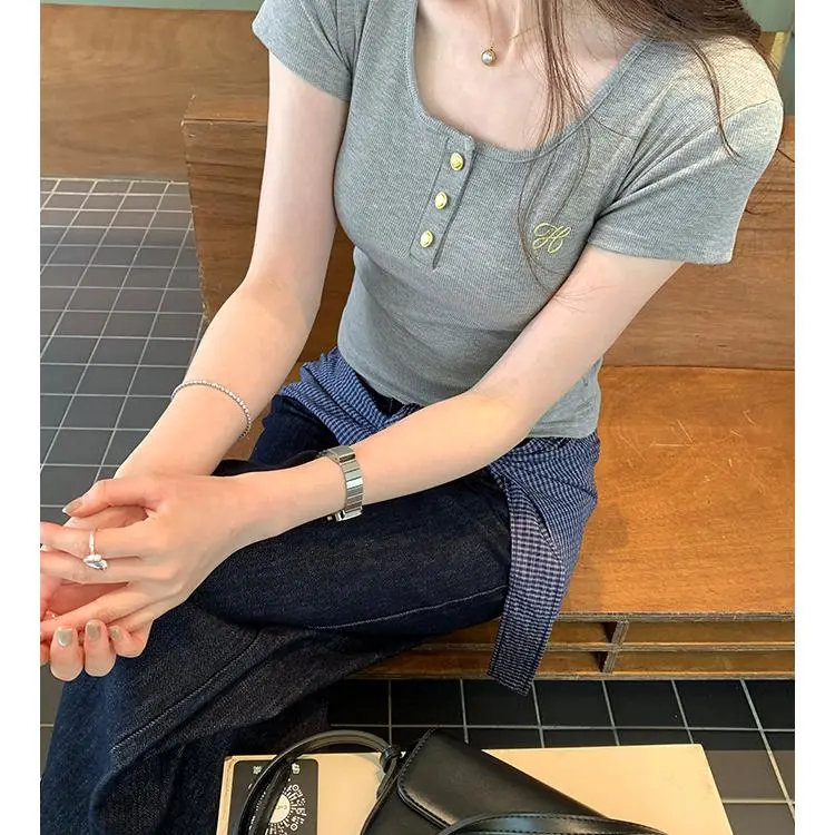 DOKZB Set in Sleeve T Shirt Women's-3