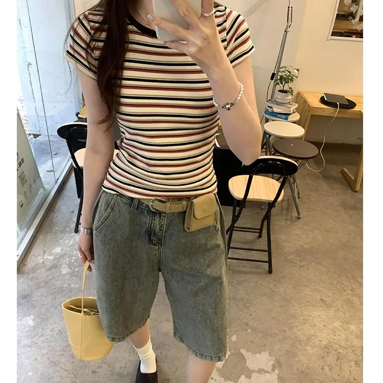 DOKZB Set in Sleeve T Shirt Women's-5