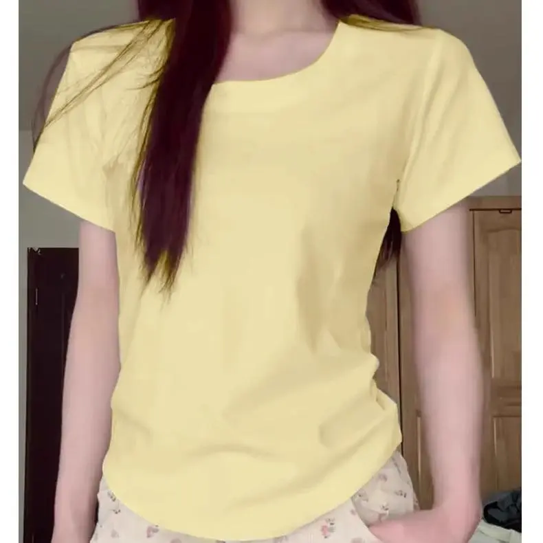 DOKZB Drop Shoulder Sleeve T Shirt Women's-4