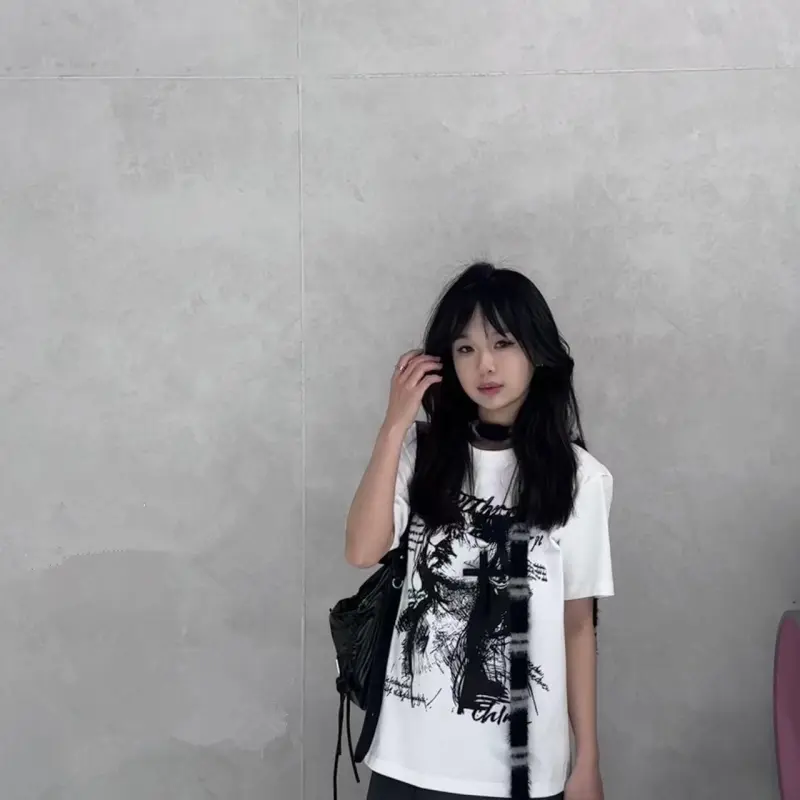 DOKZB T Shirts Women's White-3