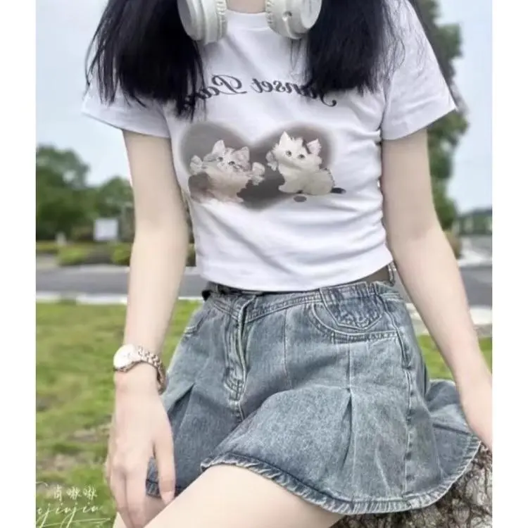 DOKZB T Shirts Women's White-5