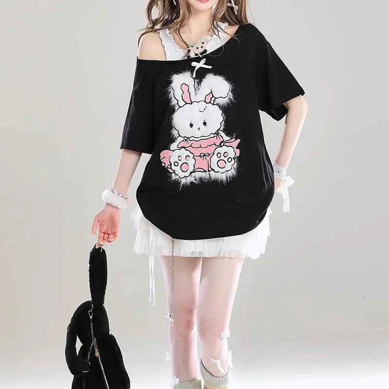 DOKZB T Shirts Women's Black-2