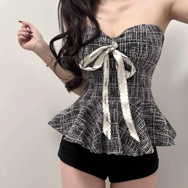 DOKZB Strapless Top Women's Black-2