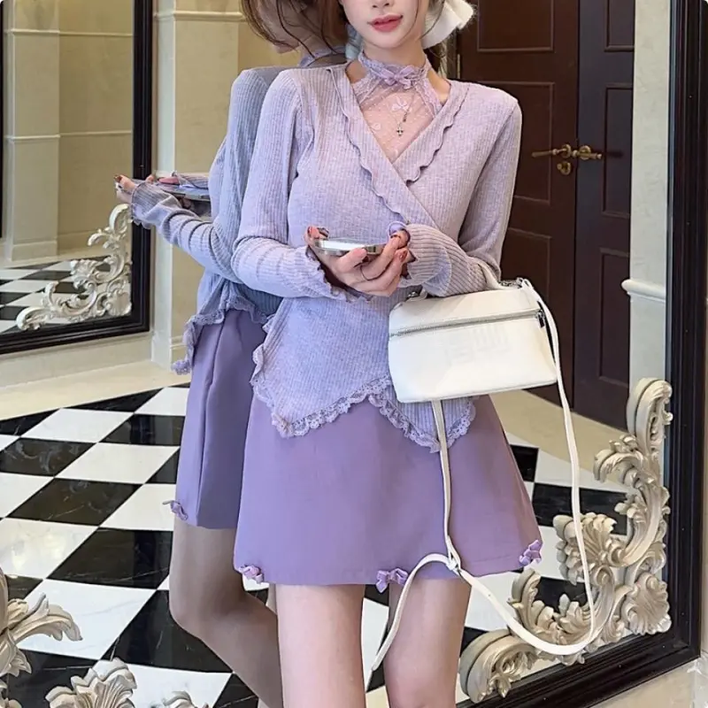DOKZB Two Piece Skirt Sets Women's-2