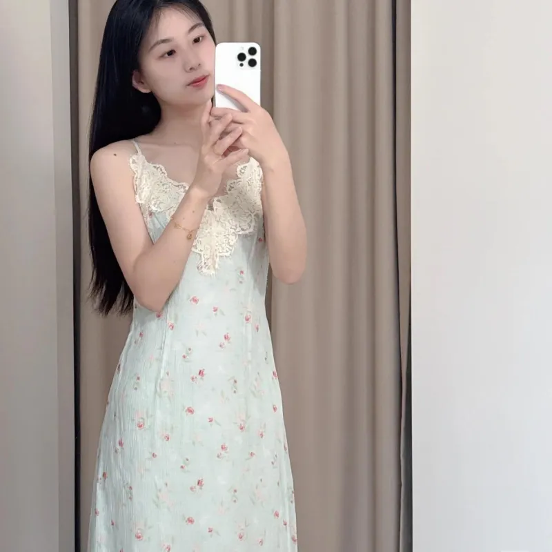 DOKZB Slip Dresses Women's Sky Blue-5