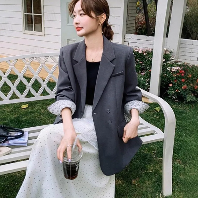 DOKZB Business Suit Women's Gray-2