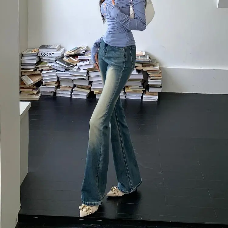 DOKZB Spring And Summer Jeans Women's Blue-5
