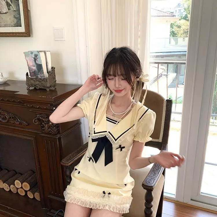 DOKZB Short Sleeved Dress Women's-3