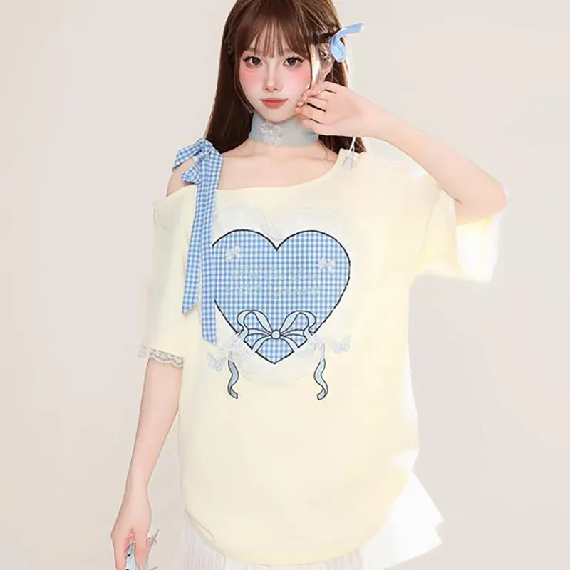 DOKZB T Shirts Women's Cream Apricot-4