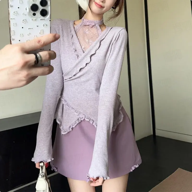 DOKZB Two Piece Skirt Sets Women's-3