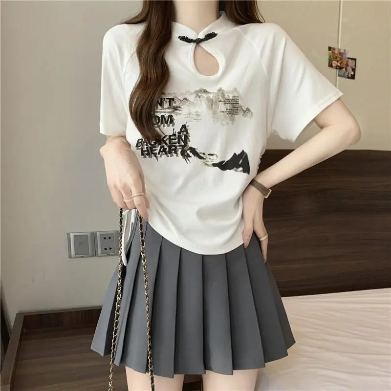 DOKZB T Shirts Women's White-4