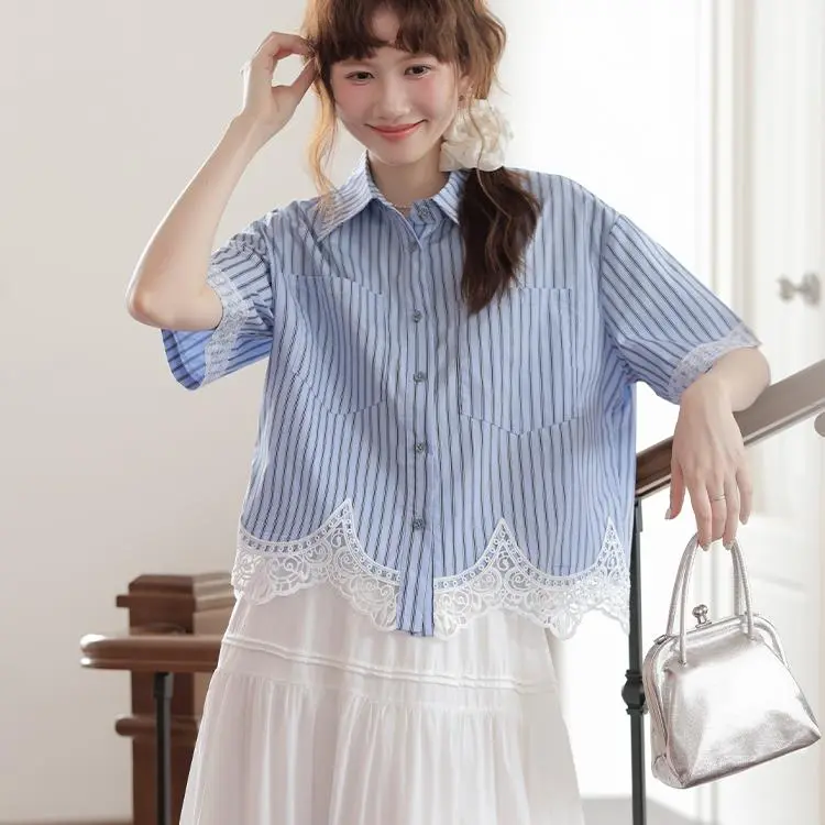 DOKZB Shirts Women's Blue-5