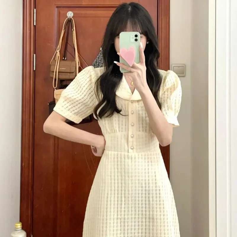 DOKZB Short Sleeved Dress Women's-4