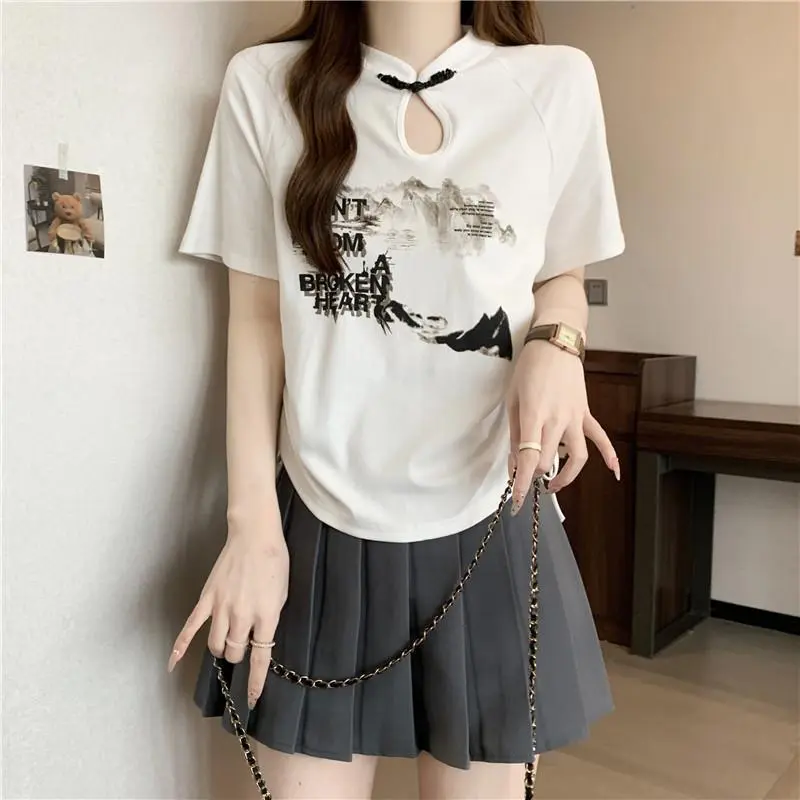 DOKZB T Shirts Women's White-3