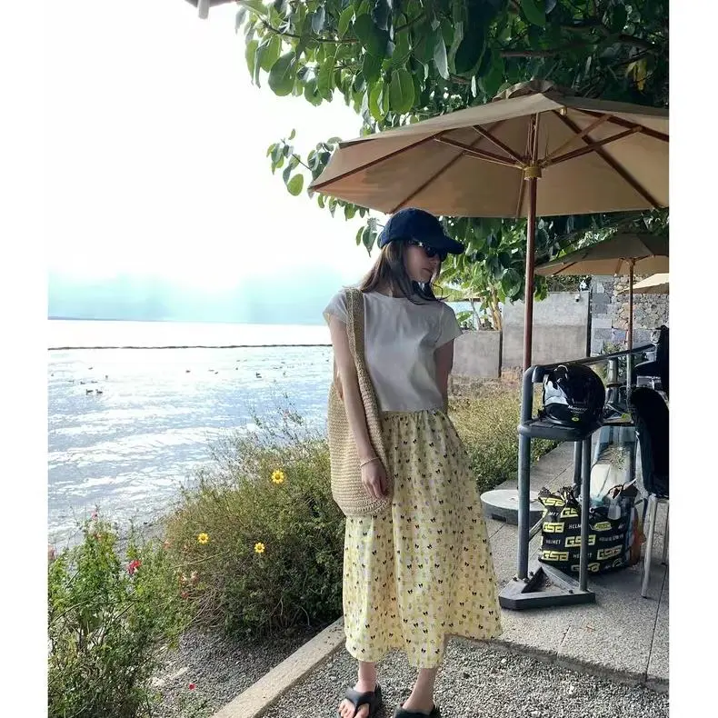 DOKZB Casual Long Skirt Women's-2
