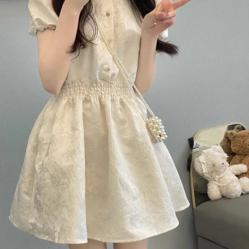 DOKZB Short Sleeved Dress Women's-6
