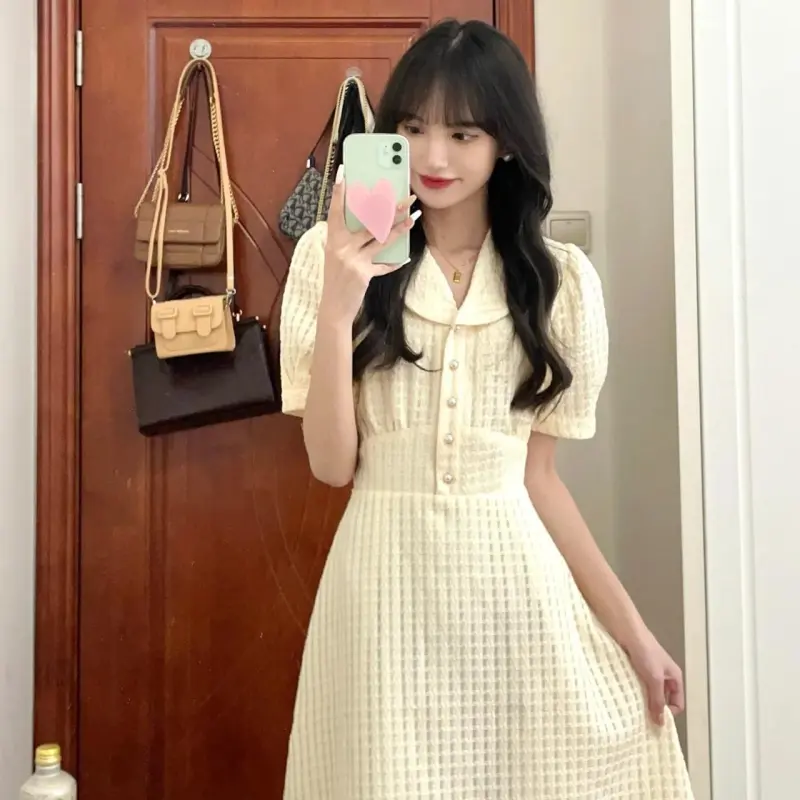 DOKZB Short Sleeved Dress Women's-6