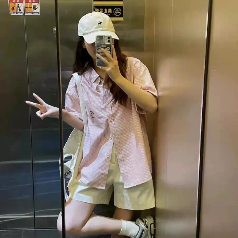DOKZB Shirts Women's Pink-6