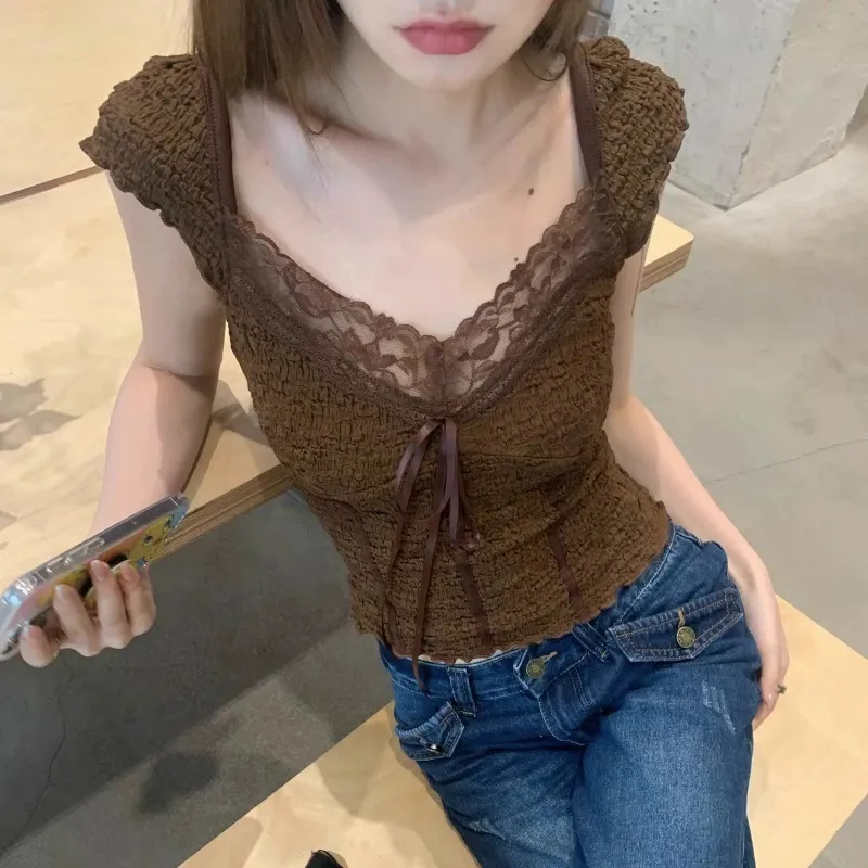 DOKZB T Shirts Women's Coffee-4