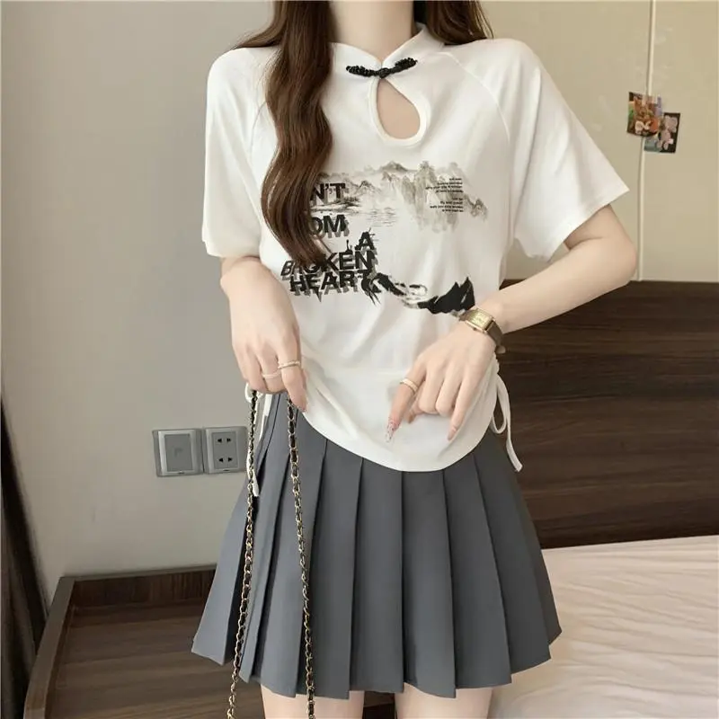 DOKZB T Shirts Women's White-5